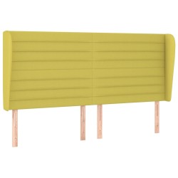 vidaXL Kopfteil mit Ohren Grün 163x23x118/128 cm Stoff