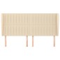 vidaXL Kopfteil mit Ohren Creme 183x23x118/128 cm Stoff