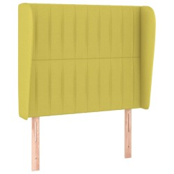 vidaXL Kopfteil mit Ohren Grün 83x23x118/128 cm Stoff
