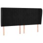 vidaXL Kopfteil mit Ohren Schwarz 203x23x118/128 cm Samt vidaXL Kopfteil mit Ohren Schwarz 203x23x118/128 cm Samt