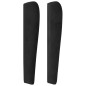 vidaXL Kopfteil mit Ohren Schwarz 103x23x118/128 cm Samt