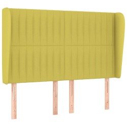 vidaXL Kopfteil mit Ohren Grün 147x23x118/128 cm Stoff