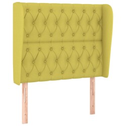 vidaXL Kopfteil mit Ohren Grün 103x23x118/128 cm Stoff