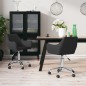 Esszimmerstühle 2 Stk. Drehbar Schwarz Stoff Esszimmerstühle 2 Stk. Drehbar Schwarz Stoff