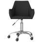Esszimmerstühle 2 Stk. Drehbar Schwarz Stoff Esszimmerstühle 2 Stk. Drehbar Schwarz Stoff