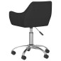Esszimmerstühle 2 Stk. Drehbar Schwarz Stoff Esszimmerstühle 2 Stk. Drehbar Schwarz Stoff