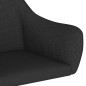 Esszimmerstühle 2 Stk. Drehbar Schwarz Stoff Esszimmerstühle 2 Stk. Drehbar Schwarz Stoff