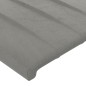 vidaXL Kopfteil mit Ohren Hellgrau 163x23x118/128 cm Samt vidaXL Kopfteil mit Ohren Hellgrau 163x23x118/128 cm Samt