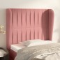vidaXL Kopfteil mit Ohren Rosa 93x23x118/128 cm Samt vidaXL Kopfteil mit Ohren Rosa 93x23x118/128 cm Samt