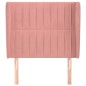 vidaXL Kopfteil mit Ohren Rosa 93x23x118/128 cm Samt vidaXL Kopfteil mit Ohren Rosa 93x23x118/128 cm Samt