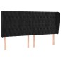 vidaXL Kopfteil mit Ohren Schwarz 203x23x118/128 cm Samt vidaXL Kopfteil mit Ohren Schwarz 203x23x118/128 cm Samt