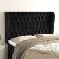 vidaXL Kopfteil mit Ohren Schwarz 163x23x118/128 cm Samt vidaXL Kopfteil mit Ohren Schwarz 163x23x118/128 cm Samt