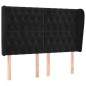 vidaXL Kopfteil mit Ohren Schwarz 163x23x118/128 cm Samt vidaXL Kopfteil mit Ohren Schwarz 163x23x118/128 cm Samt