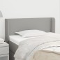 vidaXL Kopfteil mit Ohren Hellgrau 103x16x78/88 cm Stoff vidaXL Kopfteil mit Ohren Hellgrau 103x16x78/88 cm Stoff