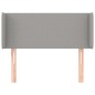 vidaXL Kopfteil mit Ohren Hellgrau 103x16x78/88 cm Stoff vidaXL Kopfteil mit Ohren Hellgrau 103x16x78/88 cm Stoff