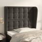 vidaXL Kopfteil mit Ohren Dunkelgrau 83x23x118/128 cm Samt vidaXL Kopfteil mit Ohren Dunkelgrau 83x23x118/128 cm Samt