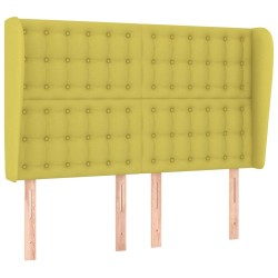 vidaXL Kopfteil mit Ohren Grün 147x23x118/128 cm Stoff