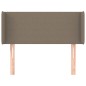 vidaXL Kopfteil mit Ohren Taupe 83x16x78/88 cm Stoff vidaXL Kopfteil mit Ohren Taupe 83x16x78/88 cm Stoff