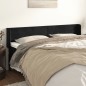 vidaXL Kopfteil mit Ohren Schwarz 183x16x78/88 cm Samt vidaXL Kopfteil mit Ohren Schwarz 183x16x78/88 cm Samt