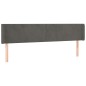 vidaXL Kopfteil mit Ohren Dunkelgrau 183x16x78/88 cm Samt vidaXL Kopfteil mit Ohren Dunkelgrau 183x16x78/88 cm Samt