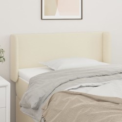 vidaXL Kopfteil mit Ohren Creme 83x16x78/88 cm Kunstleder