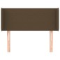 vidaXL Kopfteil mit Ohren Dunkelbraun 93x16x78/88 cm Stoff vidaXL Kopfteil mit Ohren Dunkelbraun 93x16x78/88 cm Stoff
