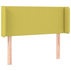 vidaXL Kopfteil mit Ohren Grün 93x16x78/88 cm Stoff