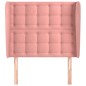 vidaXL Kopfteil mit Ohren Rosa 103x23x118/128 cm Samt vidaXL Kopfteil mit Ohren Rosa 103x23x118/128 cm Samt