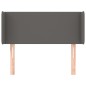 vidaXL Kopfteil mit Ohren Grau 103x16x78/88 cm Kunstleder vidaXL Kopfteil mit Ohren Grau 103x16x78/88 cm Kunstleder