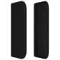 vidaXL Kopfteil mit Ohren Schwarz 83x16x78/88 cm Stoff vidaXL Kopfteil mit Ohren Schwarz 83x16x78/88 cm Stoff
