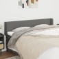 vidaXL Kopfteil mit Ohren Dunkelgrau 163x16x78/88 cm Stoff vidaXL Kopfteil mit Ohren Dunkelgrau 163x16x78/88 cm Stoff