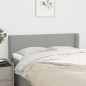 vidaXL Kopfteil mit Ohren Hellgrau 147x16x78/88 cm Stoff vidaXL Kopfteil mit Ohren Hellgrau 147x16x78/88 cm Stoff