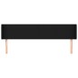 vidaXL Kopfteil mit Ohren Schwarz 203x16x78/88 cm Stoff vidaXL Kopfteil mit Ohren Schwarz 203x16x78/88 cm Stoff