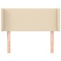 vidaXL Kopfteil mit Ohren Creme 93x16x78/88 cm Stoff vidaXL Kopfteil mit Ohren Creme 93x16x78/88 cm Stoff