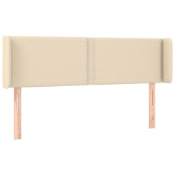 vidaXL Kopfteil mit Ohren Creme 147x16x78/88 cm Stoff