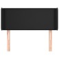 vidaXL Kopfteil mit Ohren Schwarz 103x16x78/88 cm Kunstleder vidaXL Kopfteil mit Ohren Schwarz 103x16x78/88 cm Kunstleder