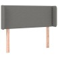 vidaXL Kopfteil mit Ohren Dunkelgrau 93x16x78/88 cm Stoff vidaXL Kopfteil mit Ohren Dunkelgrau 93x16x78/88 cm Stoff