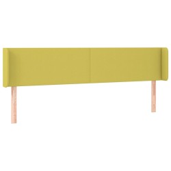 vidaXL Kopfteil mit Ohren Grün 203x16x78/88 cm Stoff
