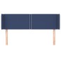 vidaXL Kopfteil mit Ohren Blau 147x16x78/88 cm Stoff vidaXL Kopfteil mit Ohren Blau 147x16x78/88 cm Stoff