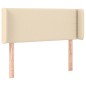 vidaXL Kopfteil mit Ohren Creme 93x16x78/88 cm Stoff vidaXL Kopfteil mit Ohren Creme 93x16x78/88 cm Stoff