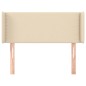 vidaXL Kopfteil mit Ohren Creme 103x16x78/88 cm Stoff