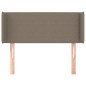 vidaXL Kopfteil mit Ohren Taupe 93x16x78/88 cm Stoff vidaXL Kopfteil mit Ohren Taupe 93x16x78/88 cm Stoff