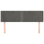 vidaXL Kopfteil mit Ohren Dunkelgrau 147x16x78/88 cm Samt vidaXL Kopfteil mit Ohren Dunkelgrau 147x16x78/88 cm Samt