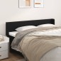 vidaXL Kopfteil mit Ohren Schwarz 203x16x78/88 cm Kunstleder vidaXL Kopfteil mit Ohren Schwarz 203x16x78/88 cm Kunstleder
