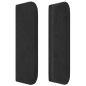 vidaXL Kopfteil mit Ohren Schwarz 83x16x78/88 cm Samt