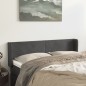vidaXL Kopfteil mit Ohren Dunkelgrau 147x16x78/88 cm Samt