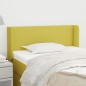 vidaXL Kopfteil mit Ohren Grün 103x16x78/88 cm Stoff