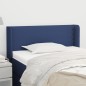 vidaXL Kopfteil mit Ohren Blau 103x16x78/88 cm Stoff vidaXL Kopfteil mit Ohren Blau 103x16x78/88 cm Stoff