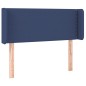 vidaXL Kopfteil mit Ohren Blau 103x16x78/88 cm Stoff vidaXL Kopfteil mit Ohren Blau 103x16x78/88 cm Stoff