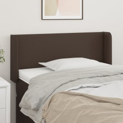 vidaXL Kopfteil mit Ohren Braun 103x16x78/88 cm Kunstleder